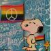 Painting Snoopy Flag by Lemoine Mael | Painting Pop-art Pop icons Graffiti Acrylic