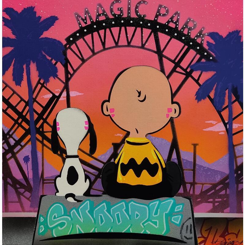 Painting Juste nous deux by Lemoine Mael | Painting Pop-art Pop icons Graffiti Acrylic