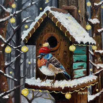 Gemälde C'est l'hiver von Moraru Vadim  | Gemälde Realismus Öl Natur, Tiere