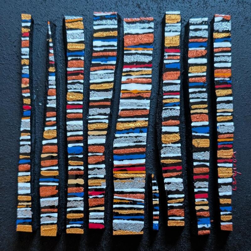 Painting Bc9 fine or cuivre argent by Langeron Luc | Painting Subject matter Wood Acrylic Resin