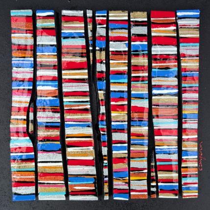 Painting Bc 11 fine or argent cuivre rouge by Langeron Luc | Painting Subject matter Acrylic, Resin, Wood