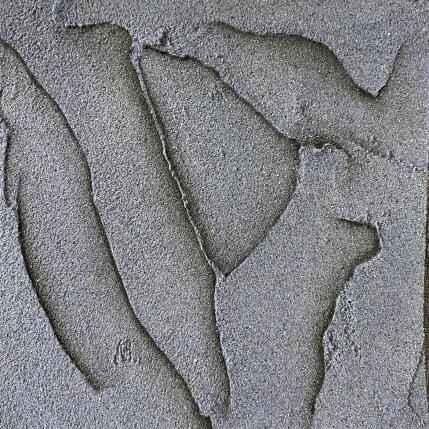 Painting Carré Bleuté 1 by CMalou | Painting Subject matter Sand Minimalist