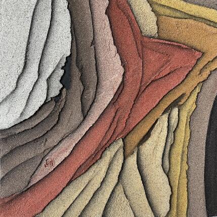 Painting Carré d'Ocres 2 by CMalou | Painting Subject matter Sand Minimalist, Pop icons