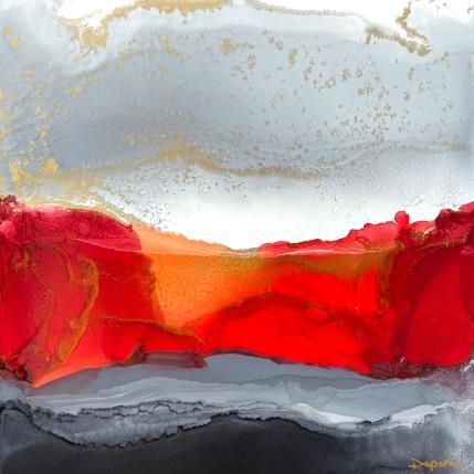 Peinture Poesie florale 2416 par Depaire Silvia | Tableau Abstrait Acrylique Minimaliste, Noir & blanc, Paysages