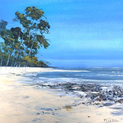 Peinture Les grands pins par Fièvre Véronique | Tableau Figuratif Acrylique Nature