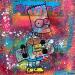 Peinture Bart skate par Kikayou | Tableau Pop-art Icones Pop Graffiti Acrylique Collage