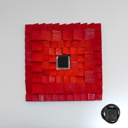 Painting Parrot by Bauquel Véronique | Painting Abstract Acrylic, Gluing, Wood Minimalist, Pop icons