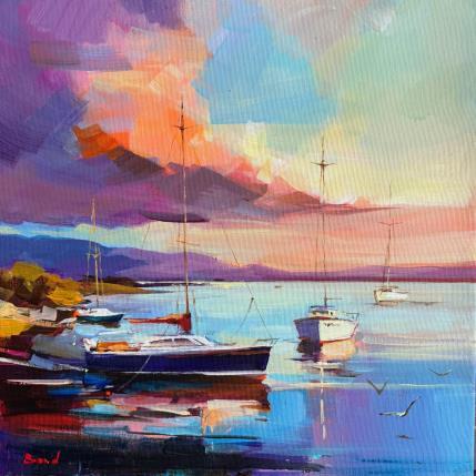 Painting Golden Glimmers by Bond Tetiana | Painting Figurative Oil