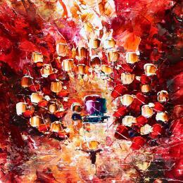 Painting Concert 1 by Reymond Pierre | Painting Figurative Oil Music