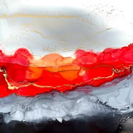 Peinture 2441 Poésie Florale par Depaire Silvia | Tableau Abstrait Acrylique Minimaliste, Paysages