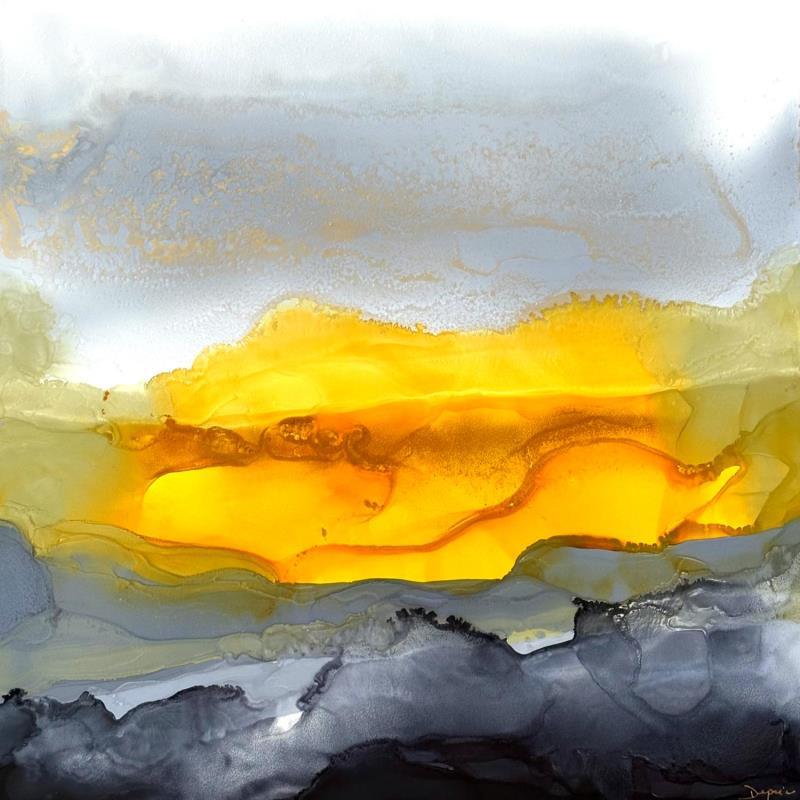 Gemälde 2439 Poésie Florale von Depaire Silvia | Gemälde Abstrakt Landschaften Minimalistisch Acryl