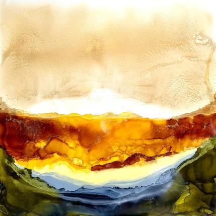 Peinture Dune 2170 par Depaire Silvia | Tableau Abstrait Acrylique Minimaliste, Paysages