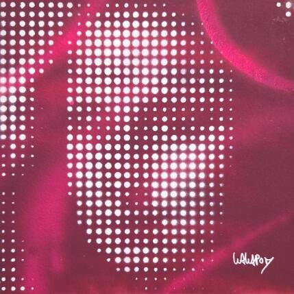 Peinture Joconde Petit Bordeaux et Rose  par Wawapod | Tableau Pop-art Acrylique, Posca Icones Pop