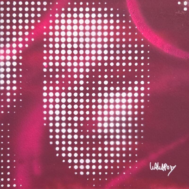 Painting Joconde Petit Bordeaux et Rose  by Wawapod | Painting Pop-art Pop icons Acrylic Posca