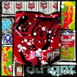 Painting POP COKE (marylin) by Costa Sophie | Painting