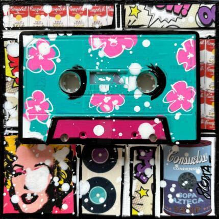 Painting POP K7 (bleu) by Costa Sophie | Painting