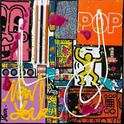Peinture POP NY (Keith Haring) par Costa Sophie | Tableau