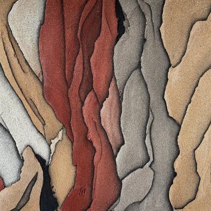 Painting Carré d'Ocres 3 by CMalou | Painting Subject matter Sand Minimalist