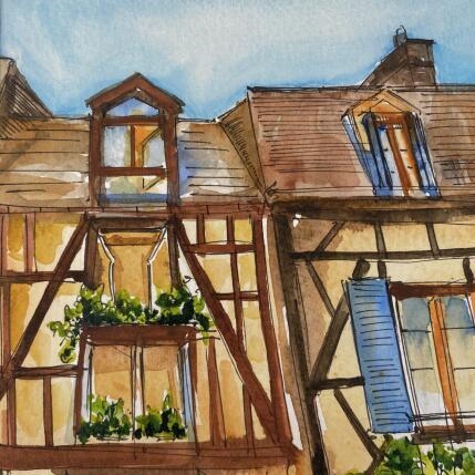 Painting Fenêtre sur cour by Sorokopud Angelina | Painting