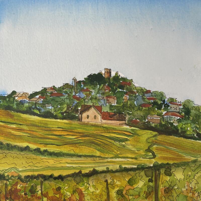 Painting La ville lointaine by Sorokopud Angelina | Painting