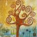 Peinture Joy par Romanelli Karine | Tableau Figuratif Paysages Nature Acrylique Collage Posca Pastel Papier