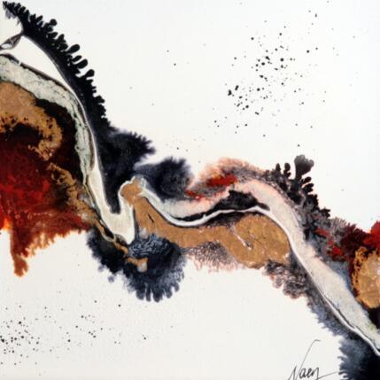 Painting C3396 by Naen | Painting Abstract Acrylic, Ink Landscapes