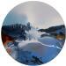 Painting C3456 by Naen | Painting Abstract Landscapes Acrylic Ink