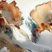 Painting C3477 by Naen | Painting Abstract Landscapes Acrylic Ink