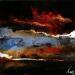 Painting C3579 by Naen | Painting Abstract Landscapes Acrylic Ink