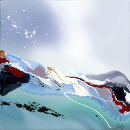 Peinture C3422 par Naen | Tableau Abstrait Acrylique, Encre Paysages
