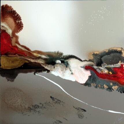 Painting C3467 by Naen | Painting Abstract Acrylic, Ink Portrait