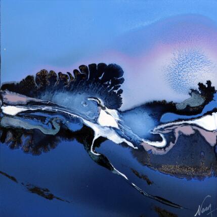 Peinture C3589 par Naen | Tableau Abstrait Acrylique, Encre Paysages