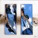 Peinture C3603 par Naen | Tableau Abstrait Paysages Acrylique Encre