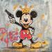 Painting Mickey Piece by Caizergues Noël  | Painting Pop-art Pop icons Acrylic Gluing