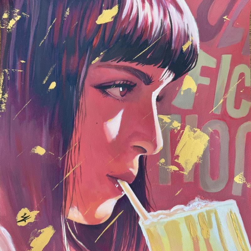 Painting Pulp Fiction by Caizergues Noël  | Painting Pop-art Pop icons Acrylic Gluing