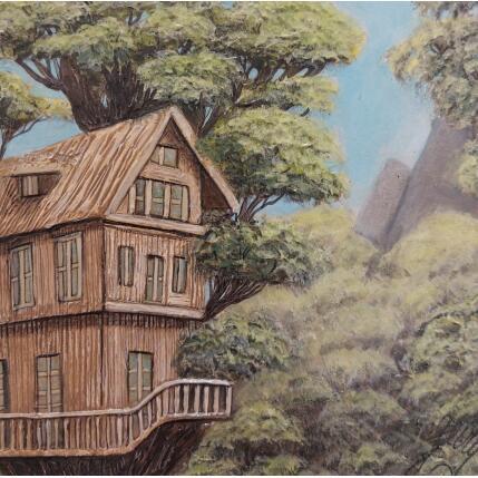 Painting Le manoir des cimes by Geiry | Painting Subject matter