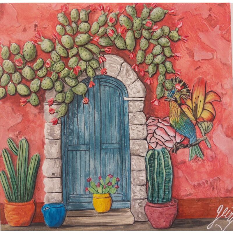 Peinture amor del casa par Geiry | Tableau Matiérisme