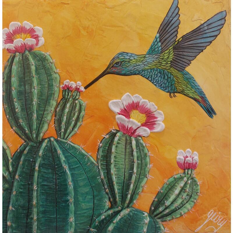 Peinture l'âme du desrt par Geiry | Tableau Matiérisme