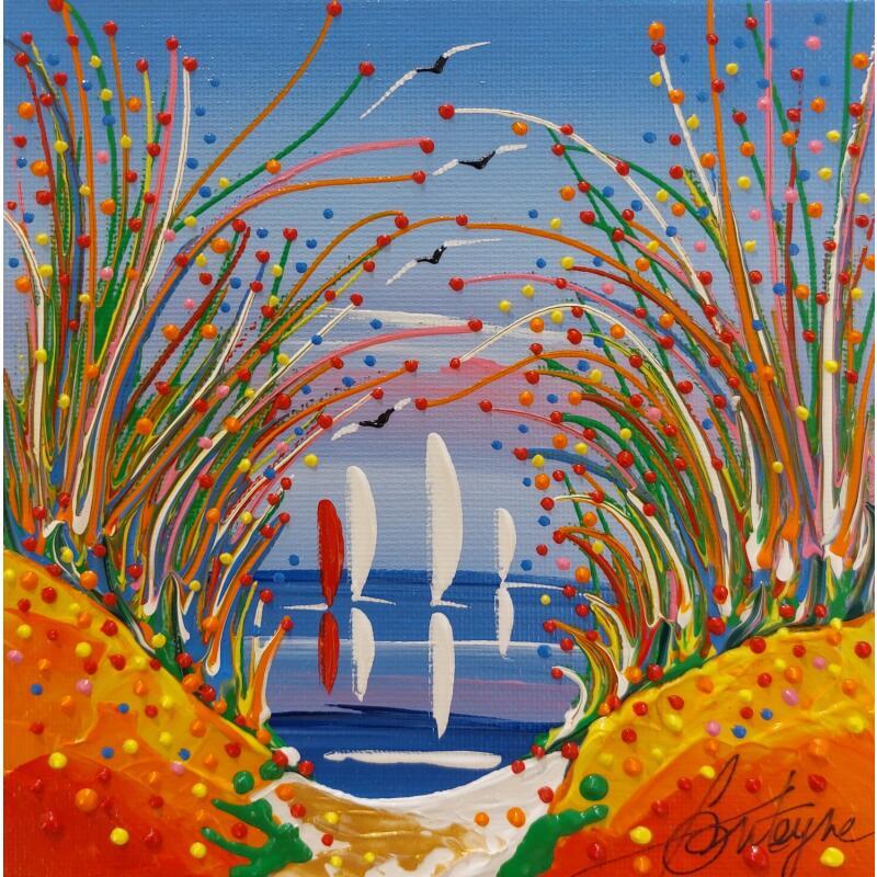 Peinture joins moi ici par Fonteyne David | Tableau Figuratif Acrylique