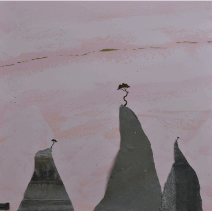 Peinture Saisir par Lemonnier | Tableau Matiérisme Acrylique, Zinc Paysages