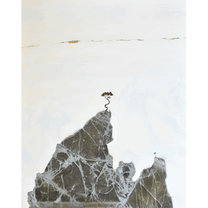 Peinture Observer les détails par Lemonnier  | Tableau Matiérisme Acrylique, Zinc Paysages