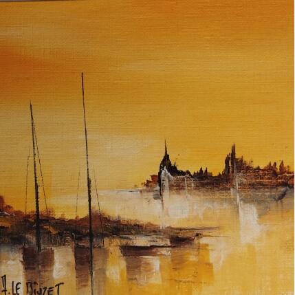 Painting Marine DK 66 by Le Diuzet Albert | Painting Figurative Oil