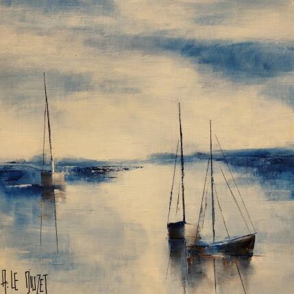 Painting Composition BZ 19 by Le Diuzet Albert | Painting Figurative Oil