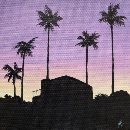 Peinture Sous les palmiers par Blandin Magali | Tableau Figuratif Huile Paysages