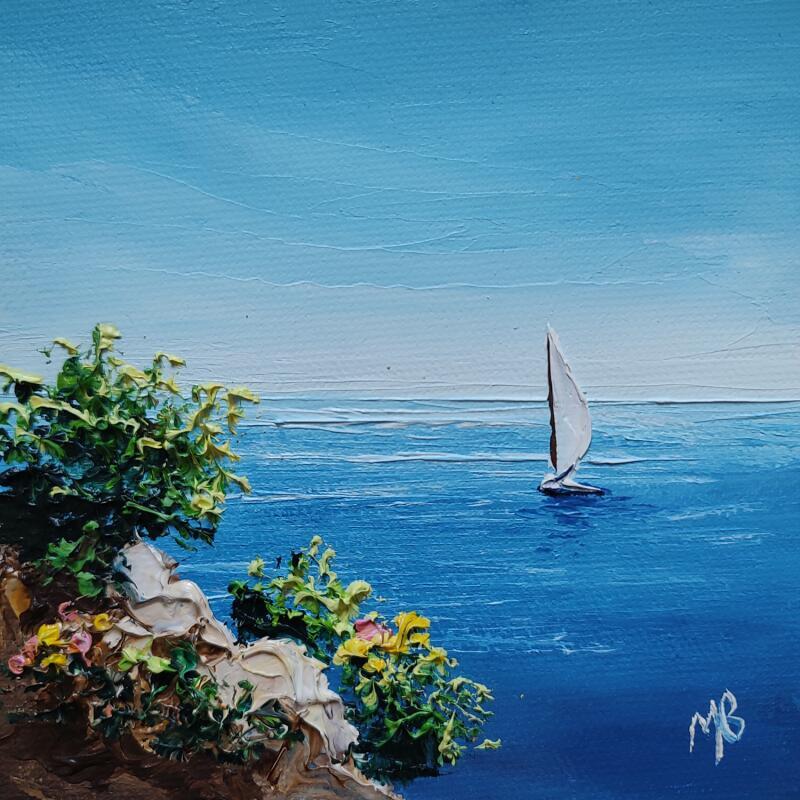 Painting Bisous du sud by Blandin Magali | Painting Figurative Landscapes Oil