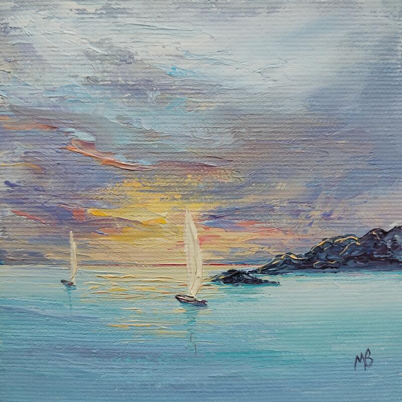 Peinture Meilleur souvenir d'été par Blandin Magali | Tableau Figuratif Paysages Huile