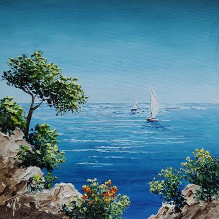 Gemälde Un souffle de liberté von Blandin Magali | Gemälde Figurativ Öl Landschaften, Pop-Ikonen