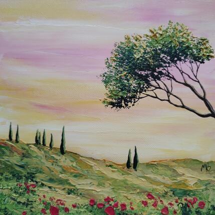 Gemälde Provence von Blandin Magali | Gemälde Figurativ Öl Landschaften, Pop-Ikonen