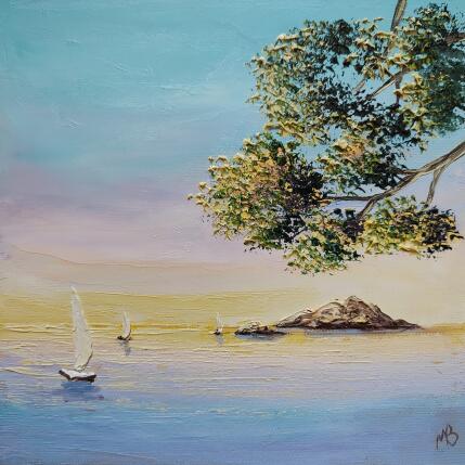 Peinture Bonheur et légèreté par Blandin Magali | Tableau Figuratif Huile Paysages