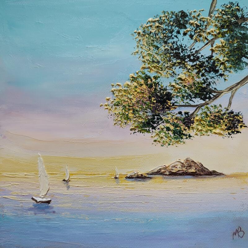 Peinture Bonheur et légèreté par Blandin Magali | Tableau Figuratif Paysages Huile